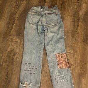 BDG patterned fitted cowboy jeans